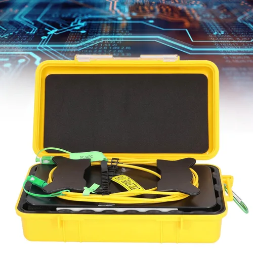 Vista 9 de Caja de cable de lanzamiento, 3,280.8 ft SCAPC a SCAPC OTDR Caja de cable Herramienta de prueba de fibra óptica Prueba de material de fibra