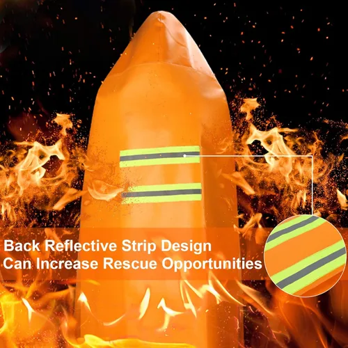 Vista 7 de DIBBATU Capa ignífuga, capa de escape de incendios, capa de fibra ignífuga extra grande, utilizada de emergencia como manta de fuego, protección