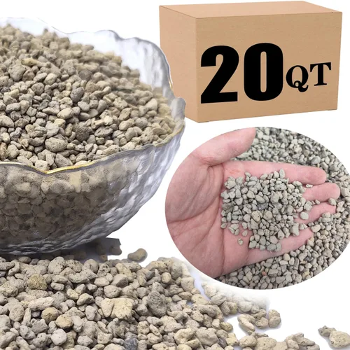 Vista 10 de Piedra pómez hortícola para plantas tamizada profesional (8 cuartos de galón, 1/2 pulgada)