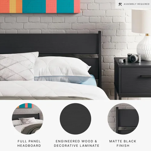 Vista 25 de Signature Design by Ashley Socalle - Cabecero completo, con listones abiertos, color beige natural