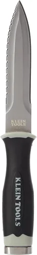 Vista 4 de Klein Tools Cuchillo DK06, cuchillo dentado de acero inoxidable para conductos flexibles y tablero de conductos en funda