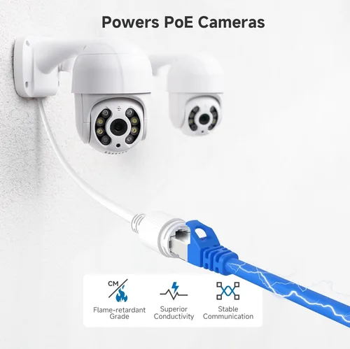 Vista 7 de Cable Matters Paquete de 5 cables Ethernet Cat 6A blindados cortos sin enganches de 10 Gbps, cable Cat 6A, cable Cat6A, cable Ethernet, azul