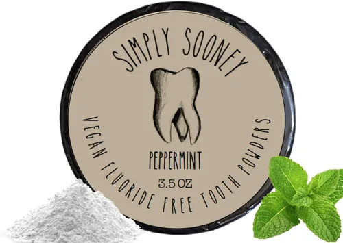 Polvo de dientes remineralizante vegano orgánico sin flúor fórmula de menta Tamaño de valor hasta 6 meses Suministro I Blanqueamiento natural I