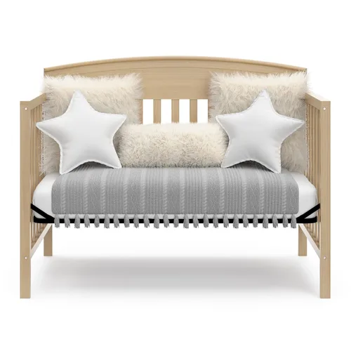 Vista 143 de Graco Benton 5 en 1 Cuna Convertible (Gris) – Certificado GREENGUARD Gold, se convierte de cuna para bebé a cama infantil, diván y cama