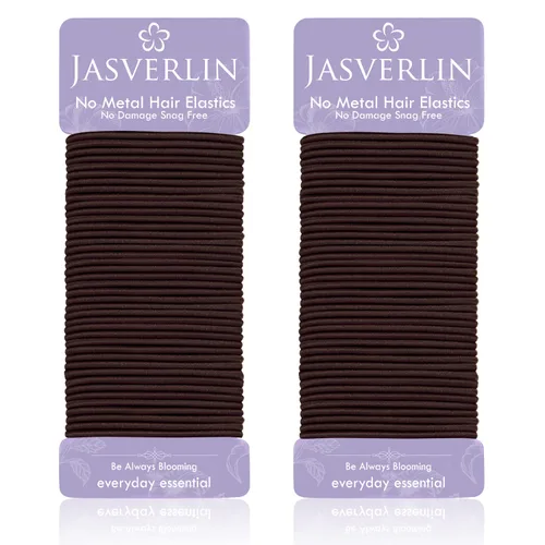 Vista 15 de JASVERLIN Ligas pequeñas para el cabello, elásticos sin daños, sin tirones, bandas trenzadas para mujeres y niñas, accesorios para corbatas finas a