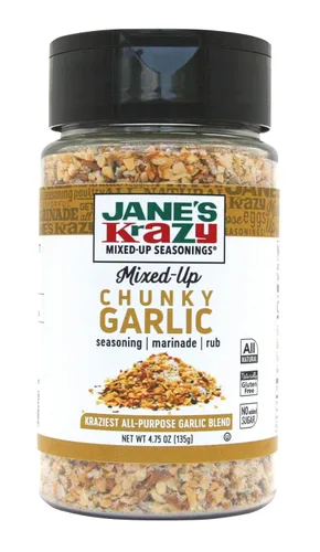 Vista 3 de Jane's Krazy - Condimento de ajo grueso mixto, 4.76 oz (el embalaje puede variar) (paquete de 2)