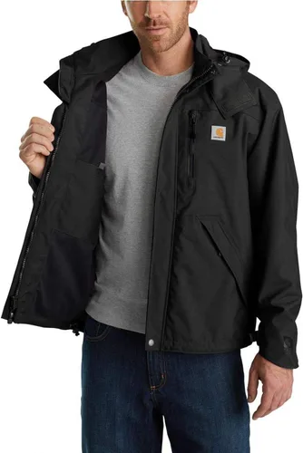 Vista 3 de Carhartt Chaqueta pesada Big Tall Storm Defender de ajuste holgado para hombre (talla regular y grande y alto)