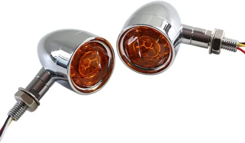 Vista 8 de FATECIM Luces intermitentes LED personalizadas para motocicleta, 2 unidades, con luces de correr/frenado, indicadores de alta resistencia, luces