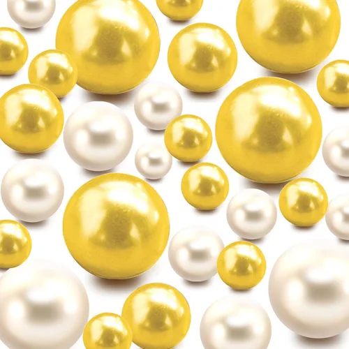 Vista 29 de 100 Piezas de Perlas Flotantes Sin Agujero para Jarrones y 500 PIEZAS para Flotar, Cuentas Flotantes para Centro de Mesa, Decoración del Hogar, Mesa