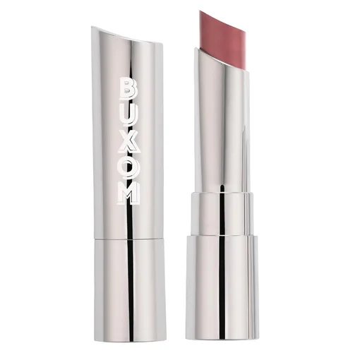 Buxom Lápiz labial satinado completo, formulado con ácido hialurónico y cera de girasol, lápiz labial cremoso hidratante, acabado satinado, ligero,