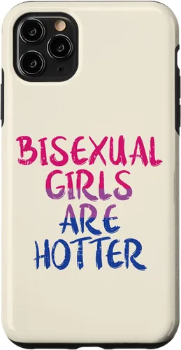 Vista 11 de Funda de regalo para iPhone 14 Pro Bisexual Girls Are Hotter Bi Pride Flag LGBTQ
