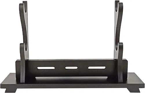 Vista 8 de Soporte de espada Katana soporte de pared para espada de madera, soporte de montaje en pared estilo rima china antigua, soporte de exhibición