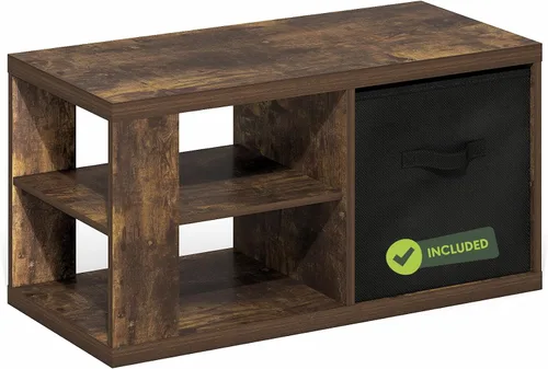 Vista 19 de Furinno - Mesa de café clásica, mesa de café moderna rectangular con tablero triple grueso, mesa auxiliar para sala de estar, oficina en casa, pino