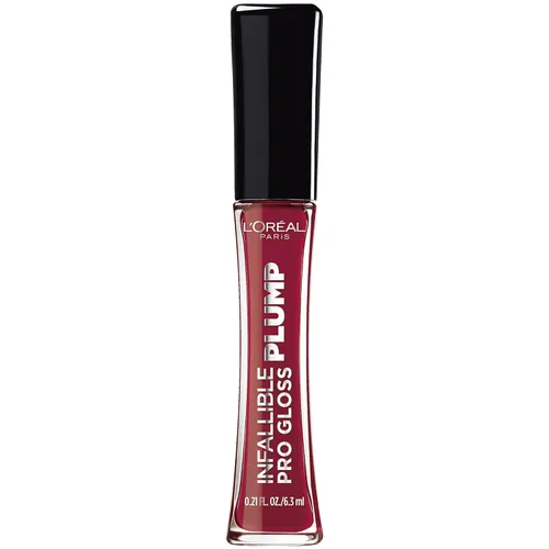 Vista 21 de L'Oréal Paris Infallible Pro Gloss Plump - Brillo labial con ácido hialurónico, brillo voluminizador de larga duración, los labios se ven Blossom