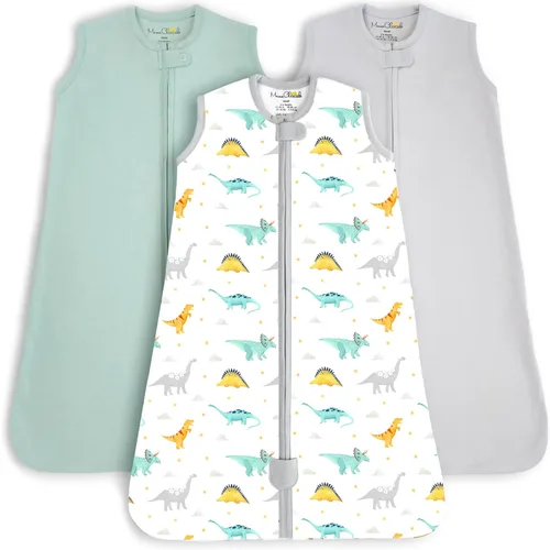 Vista 127 de Mama Cheetah Saco de dormir para bebé de 0.5 TOG, Manta portátil de algodón orgánico para bebé con cremallera bidireccional, Saco de dormir