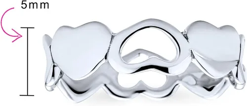 Vista 4 de Anillo de promesa personalizado para mujeres, adolescentes, novias, de plata de ley 925 personalizable