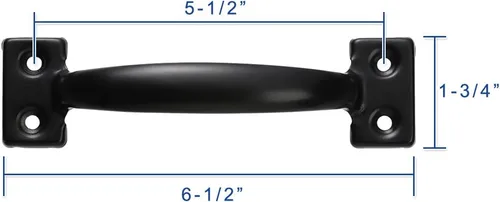 Vista 2 de V171 Tiradores de 16,51 cm, color negro