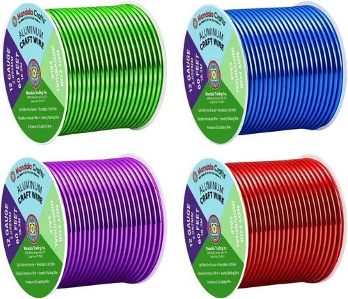 Vista 279 de Alambre de aluminio anodizado, de la marca Mandala Crafts, para elaboración de joyas o manualidades