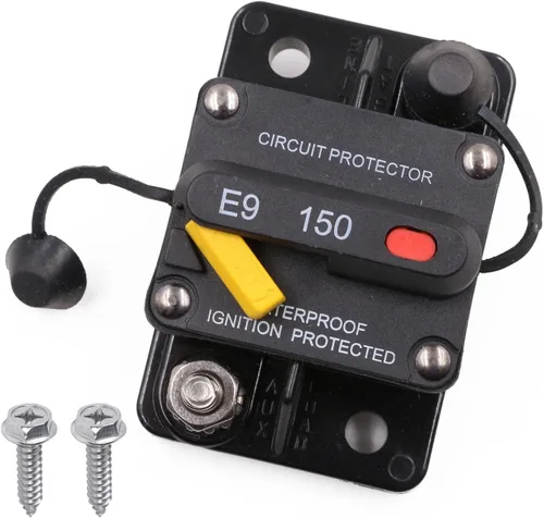 Vista 20 de E69 Interruptor de circuito de 10 A T3 con restablecimiento manual Mini de montaje en superficie IP66 Interruptor conmutable de 10 A