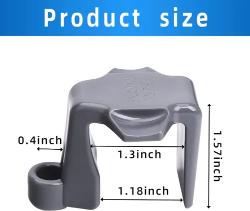 Vista 2 de Watayo 4 clips para guardabarros de barco pontón, ajustadores de clips para parachoques de lanchas, pontón, riel cuadrado, colgador de guardabarros