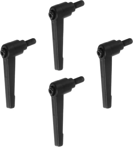 Vista 8 de HARFINGTON 4 manijas de palanca de sujeción ajustables M5 x 0.630 in rosca macho perillas de tornillo giratorio bloqueo de trinquete de liberación