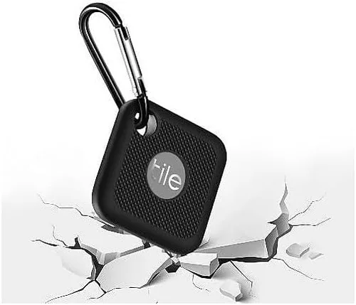 Vista 5 de SaharaCase - Funda de silicona para Tile Pro con clip de mosquetón [parachoques a prueba de golpes] agarre antideslizante, color negro