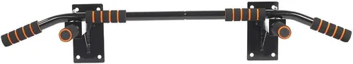 Pssopp Wall Mount Pull Up Bar, Easy to Install and Remove Dip Station Multifunctional Home Gym Exercise Equipment with Foam Handles for Indoor
