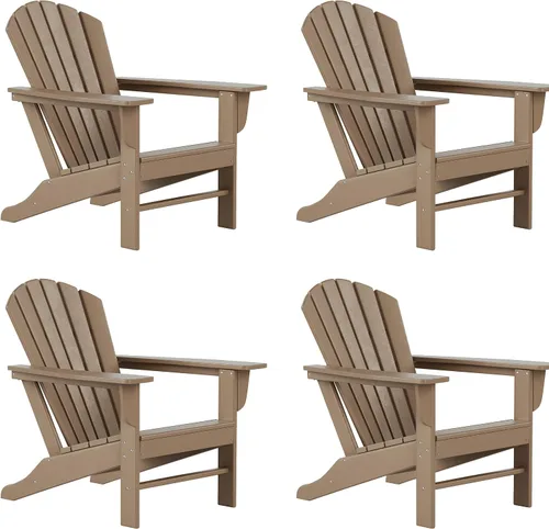 Vista 47 de WestinTrends Dylan - Silla Adirondack para exteriores (juego de 2), color blanco