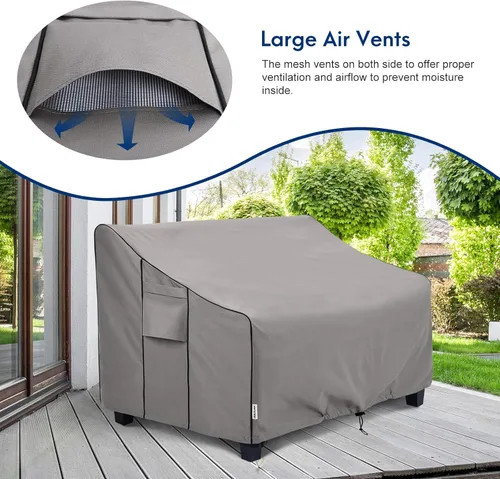 Vista 4 de Funda para sofá de patio, 52 pulgadas de ancho x 35 pulgadas de profundidad x 34 pulgadas de alto