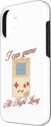 Vista 2 de I Can Game All Night Long Retro Handheld Gamer Case for iPhone 16