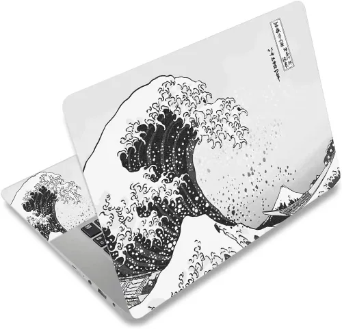 Vista 35 de Adhesivo para laptop de 12.1-15.6 pulgadas, calcomanía reutilizable universal de vinilo para laptop, protector de arte impermeable en color panal