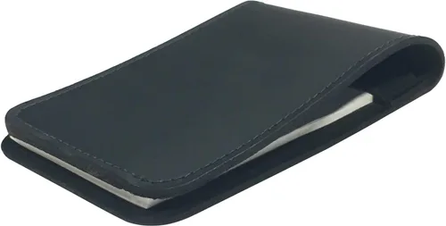 Boston Leather Memo Pad Cover & Holder, 3 x 5 Inch Pocket Notebook
