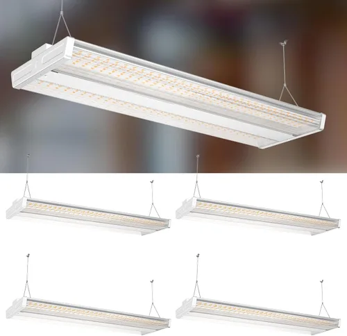 Vista 14 de Lightdot Luces LED de alta bahía de 4 pies con montaje empotrado/suspendido, 265 W [Eqv.1000 W] 5000 K 100-277 V iluminación comercial para taller