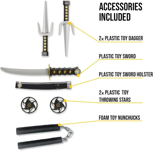 Vista 2 de Morph - Disfraces de ninja para niños y niñas, disfraz de ninja de Halloween para niños