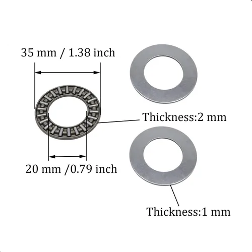 Vista 6 de DEEG Piezas de repuesto para cortacésped de montar a caballo Kit de rodamiento de rueda delantera compatible John Deere M123811 AM127304 M143338