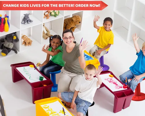 Vista 6 de Studico ActiveChairs Taburete Tambaleante para Niños, Asiento Flexible para Aula Mejora la Concentración, Postura y Ayuda con TDAH/TDA. Saca