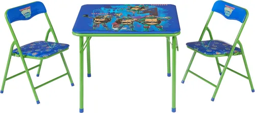 Vista 14 de Marvel Avengers - Juego de mesa y silla de actividades para niños de 3 piezas, mesa cuadrada con 2 sillas plegables, muebles temáticos