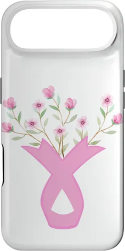 Vista 27 de Flower Jar Pink Ribbon Breast Cancer Awareness Month Women Case for iPhone 17