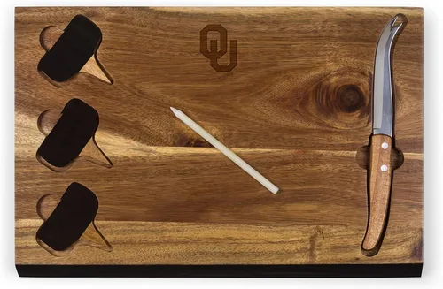 Vista 38 de PICNIC TIME NCAA NCAA - Juego de tablas de cortar y herramientas de queso de acacia Delio unisex para adultos