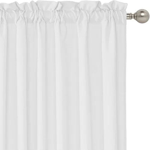 Vista 48 de RYB HOME Cortinas Cortas de Lino con Cenefas Swag - Niveles Semitransparentes para la Parte Superior de Ventanas, Decoración del Hogar con Filtrado