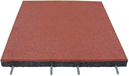 RevTime Easy-DIY - Azulejos de goma para exteriores entrelazados ultra gruesos de 20 x 20 x 1 3/4 pulgadas, 1.772 in de grosor para patio de juegos,