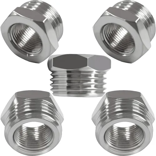 Vista 8 de Beduan Adaptador de línea de agua de latón G 1/2 a compresión 3/8 reductor adaptador de tubería de manguera de compresión para manguera