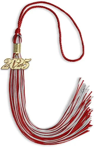 Vista 162 de Endea Graduation - Borla de doble color mixto con fecha dorada (negro/dorado antiguo, 2021)