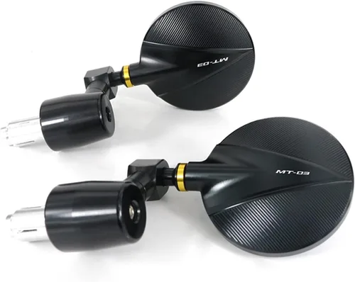 Vista 4 de Mirrors Parts for MT-03 MT03 MT 03 2006-2014 2016 2017 2018 2019 2020 2021 Motorcycle CNC Aluminum Rear View Side Mirrors Handle Bar End Mirror Gold