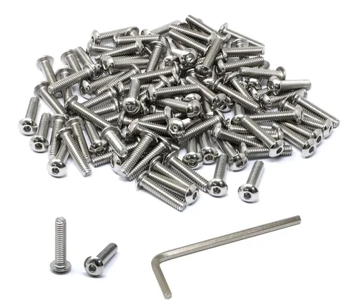 Vista 42 de iexcell Kit de tornillos de cabeza hexagonal de acero inoxidable 304 de 1/4-20 x 1, 50