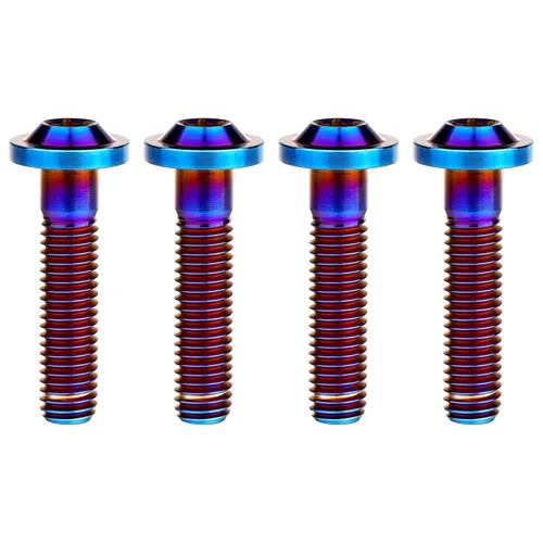 Vista 38 de Tornillos de cabeza Torx de titanio M8 10 15 20 25 30 60 2.756 in Tornillos de cabeza Torx paquete de 4 (M8x15mm, plateado)