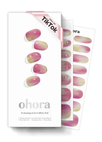 Vista 28 de ohora Tiras de uñas de gel semicuradas (N Addict) – Funciona con cualquier lámpara, calidad de salón, larga duración, fácil de aplicar y quitar