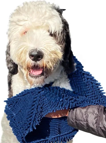 Vista 11 de Soggy Doggy Super Shammy Toalla para Perros - Toalla de Microfibra Chenille para Secar Perros y Limpiar las Patas, Secado Rápido con Bolsillos