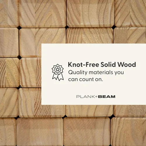 Vista 6 de Plank+Beam Mesa consola de madera maciza, 36 pulgadas, mesa de sofá, mesa de entrada estrecha para pasillo, detrás del sofá, sala de estar, Negro