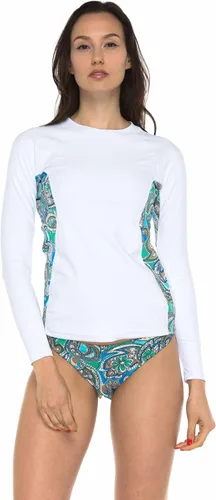Vista 26 de Private Island Camiseta de entrenamiento de manga larga para mujer con protección UPF 50+ (RGT)